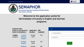 What Semaphor.semmelweis.hu website looked like in 2018 (5 years ago)