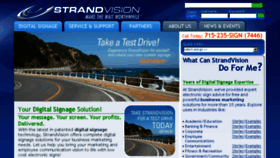 What Strandvision.com website looked like in 2018 (5 years ago)