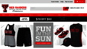 What Shop.texastech.com website looked like in 2018 (5 years ago)