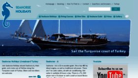 What Seahorseholidays.com website looked like in 2018 (5 years ago)