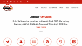 What Smsbox.com website looked like in 2018 (5 years ago)