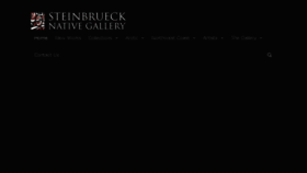 What Steinbruecknativegallery.com website looked like in 2018 (5 years ago)