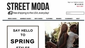 What Streetmoda.com website looked like in 2018 (5 years ago)