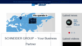 What Schneider-group.com website looked like in 2018 (5 years ago)