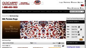What Silkpersianrugs.com website looked like in 2018 (5 years ago)