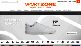What Sportzone.es website looked like in 2018 (5 years ago)