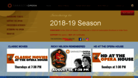 What Sarasotaopera.org website looked like in 2018 (5 years ago)