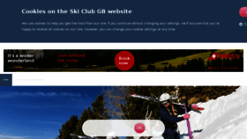 What Skiclub.co.uk website looked like in 2018 (5 years ago)