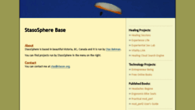 What Stasosphere.com website looked like in 2018 (5 years ago)