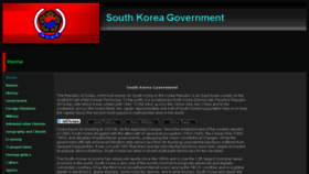 What Southkoreagovernment.com website looked like in 2018 (5 years ago)