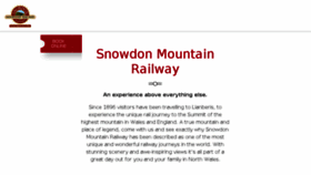 What Snowdonrailway.co.uk website looked like in 2018 (5 years ago)