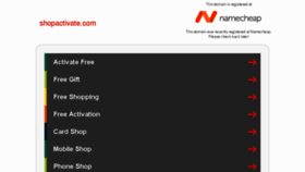 What Shopactivate.com website looked like in 2018 (5 years ago)