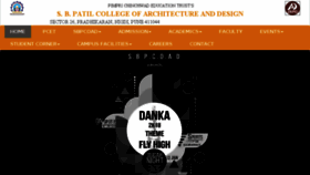 What Sbpatilarchitecture.com website looked like in 2018 (5 years ago)