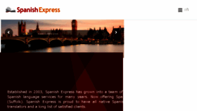 What Spanishexpress.co.uk website looked like in 2018 (5 years ago)