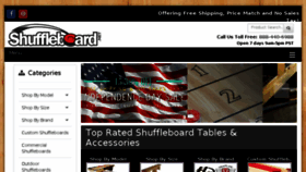What Shuffleboard.net website looked like in 2018 (5 years ago)