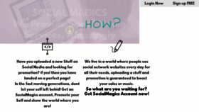What Socialmagics.in website looked like in 2018 (5 years ago)