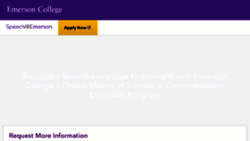 What Speech.emerson.edu website looked like in 2018 (7 years ago)