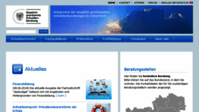 What Schuldenberatung.at website looked like in 2018 (5 years ago)