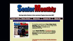 What Seniormonthly.net website looked like in 2018 (5 years ago)
