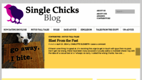 What Singlechicksblog.com website looked like in 2018 (5 years ago)
