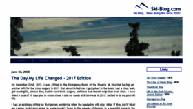 What Ski-blog.com website looked like in 2018 (5 years ago)