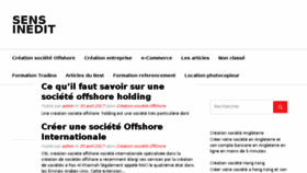 What Sensinedit.fr website looked like in 2018 (5 years ago)