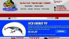 What Suapescaria.com.br website looked like in 2018 (5 years ago)