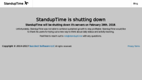 What Standupti.me website looked like in 2018 (5 years ago)