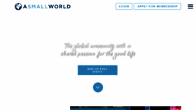 What Smallworld.com website looked like in 2018 (5 years ago)