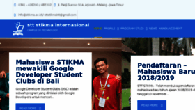 What Stikma.ac.id website looked like in 2018 (5 years ago)