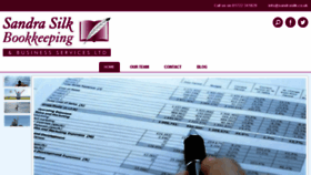 What Sandrasilk.co.uk website looked like in 2018 (6 years ago)