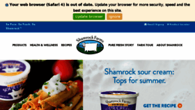 What Shamrockfarms.net website looked like in 2018 (5 years ago)