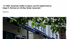 What Savannahcoffee.com website looked like in 2018 (5 years ago)