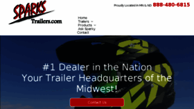 What Sparkstrailers.com website looked like in 2018 (5 years ago)