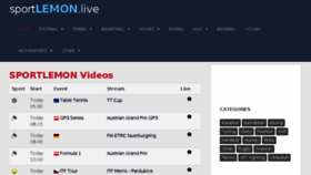 What Sportlemon.live website looked like in 2018 (7 years ago)