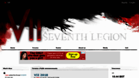 What Seventhlegion.net website looked like in 2018 (5 years ago)