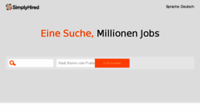 What Simplyhired.ch website looked like in 2018 (5 years ago)