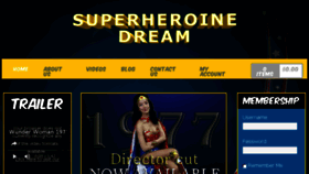 What Superheroinedream.com website looked like in 2018 (5 years ago)