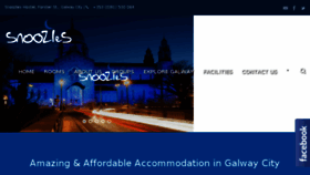 What Snoozleshostelgalway.ie website looked like in 2018 (5 years ago)