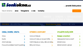 What Senk-okna.cz website looked like in 2018 (5 years ago)