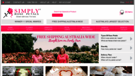 What Simplyrosepetals.com.au website looked like in 2018 (5 years ago)