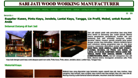 What Sari-jati.com website looked like in 2018 (5 years ago)