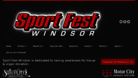 What Sportfestwindsor.org website looked like in 2018 (5 years ago)