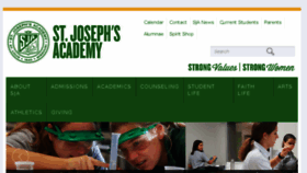 What Stjosephacademy.org website looked like in 2018 (5 years ago)