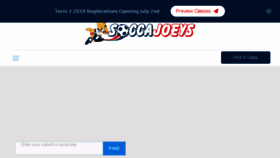 What Soccajoeys.com website looked like in 2018 (5 years ago)