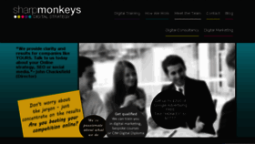 What Sharpmonkeys.co.uk website looked like in 2018 (5 years ago)