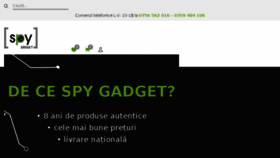 What Spy-gadget.ro website looked like in 2018 (5 years ago)