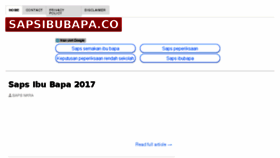 What Sapsibubapa.co website looked like in 2018 (5 years ago)