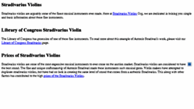 What Stradivariusviolins.org website looked like in 2018 (5 years ago)
