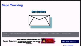 What Sapotracking.com website looked like in 2018 (5 years ago)